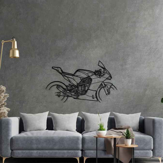 GP2 890R 2022 Metal Wall Art Bike Silhouettes | Wall Decor | Gift For Men - Pixelgears