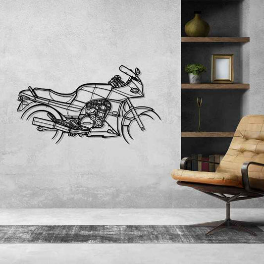 GPz 900R Ninja 1985 Silhouette   Metal Bike Silhouettes | Wall Decor | Gift For Men - Pixelgears