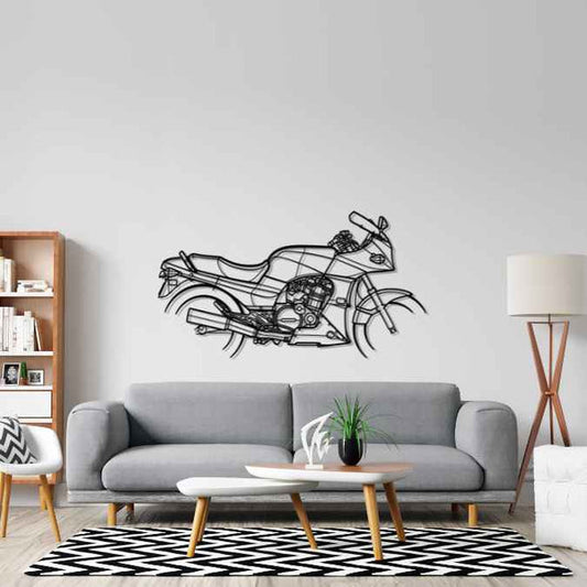 GPz 900R Ninja 1985 Silhouette   Metal Bike Silhouettes | Wall Decor | Gift For Men - Pixelgears