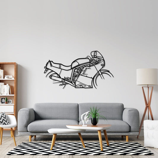 GSXR 750 1986 Metal Wall Art Bike Silhouettes | Wall Decor | Gift For Men - Pixelgears