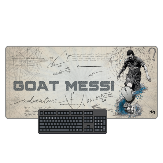 Goat Messi LineArt - XXL and XXXXL Mouse Pad - PixelGears