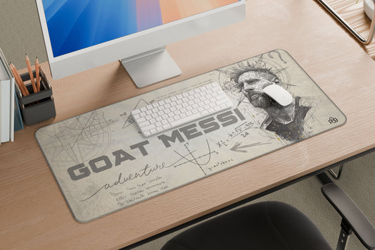 Goat Messi Tech Art Edition - XXL and XXXXL Mouse Pad - PixelGears