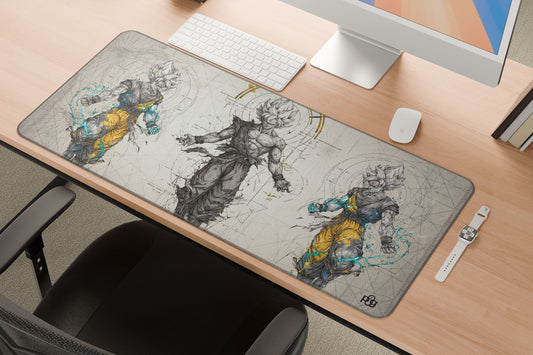 Goku Ultra Instinct Trio - XXL and XXXXL Mouse Pad - PixelGears