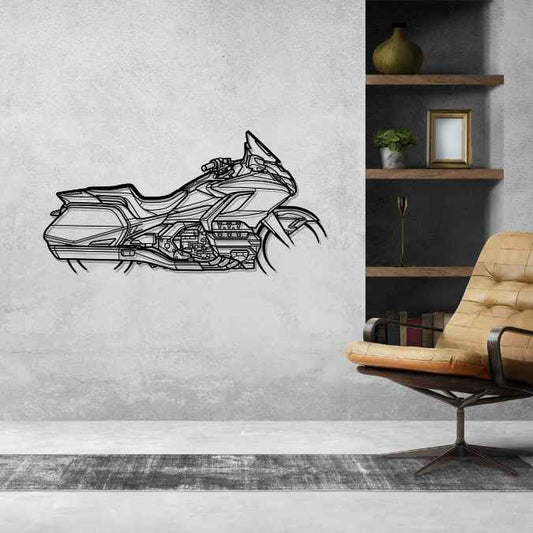 Goldwing 2022 Metal Wall Art Bike Silhouettes | Wall Decor | Gift For Men - Pixelgears