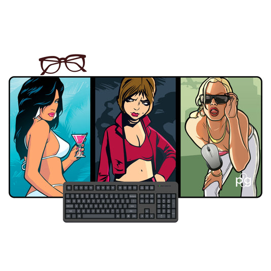 Grand Theft Auto The Trilogy Definitive Edition - XXL and XXXXL Mouse Pad - PixelGears