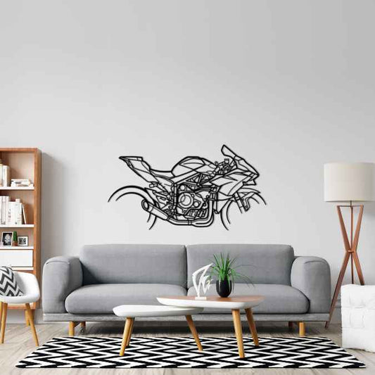 H2R Metal Wall Art Bike Silhouettes | Wall Decor | Gift For Men - Pixelgears