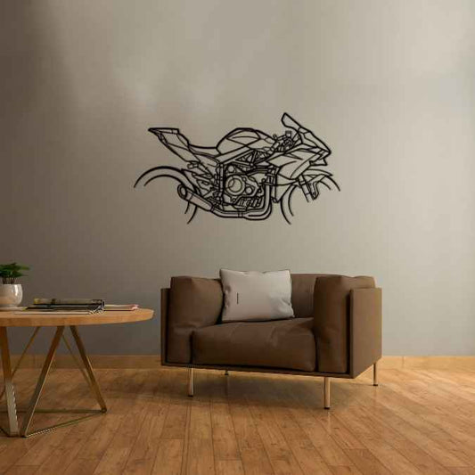 H2R Metal Wall Art Bike Silhouettes | Wall Decor | Gift For Men - Pixelgears