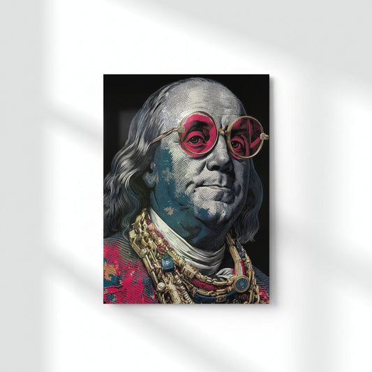 Hip-Hop Franklin Swag Metal Poster | Aesthetic Pop Art Wall Decor & Painting