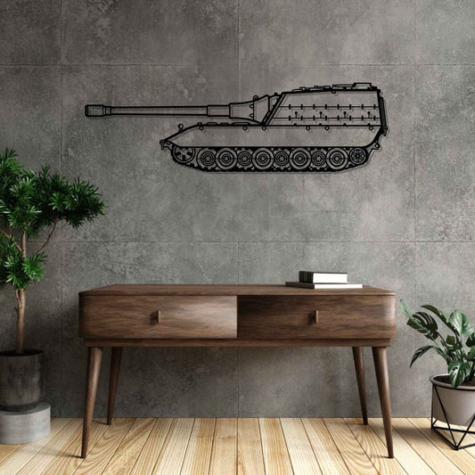 JPZ E 100 Silhouette Metal Gun Silhouette Wall Art