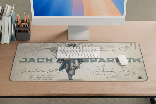 Jack Sparrow LineArt Edition - XXL and XXXXL Mouse Pad - PixelGears