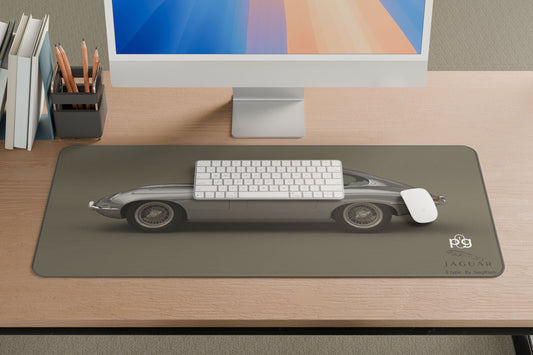 Jaguar E-Type Iconic Car Side View - XXL and XXXXL Mouse Pad - PixelGears
