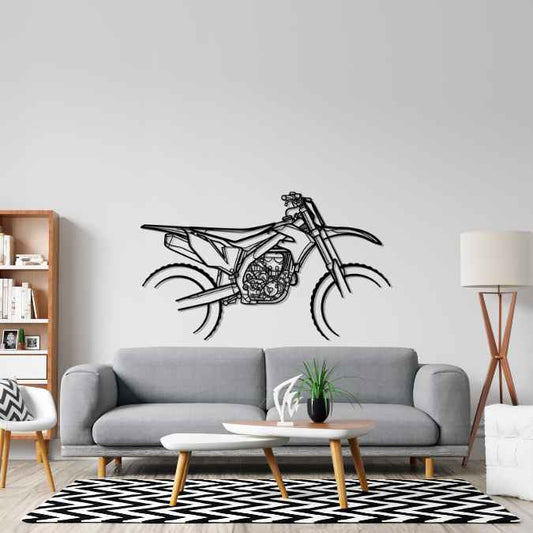 KX250F 2022 Metal Wall Art Bike Silhouettes | Wall Decor | Gift For Men - Pixelgears