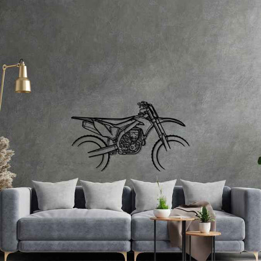 KX250F 2022 Metal Wall Art Bike Silhouettes | Wall Decor | Gift For Men - Pixelgears