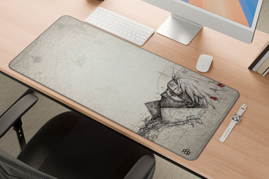 Kakashi Hatake Profile LineArt - XXL and XXXXL Mouse Pad - PixelGears