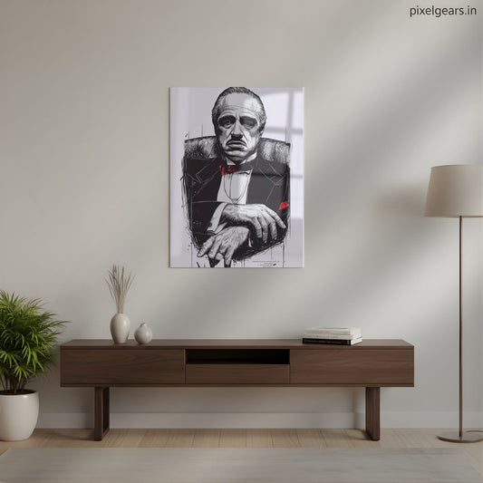 Legacy Of The Godfather Metal Poster | Aesthetic Pop Art Wall Decor & Painting