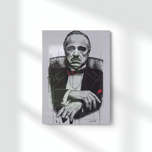 Legacy Of The Godfather Metal Poster | Aesthetic Pop Art Wall Decor & Painting