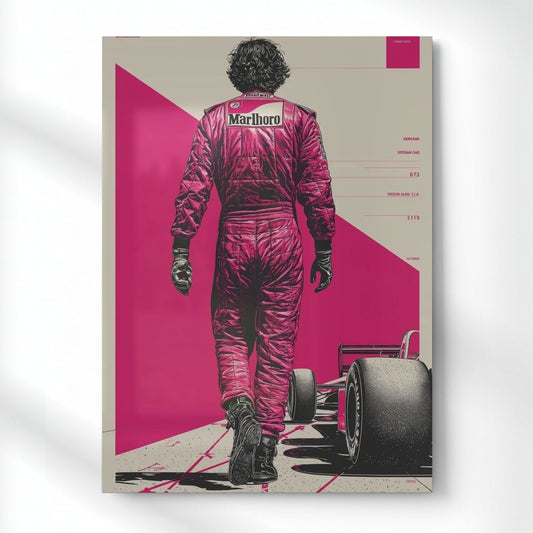 Legacy Of The Track Metal Poster | Aesthetic Pop Art Wall Decor & Painting