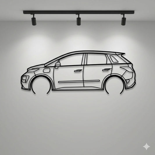 MG Windsor Metal Wall Art Car Silhouette | Personalized Car Gift For Men - PixelGears