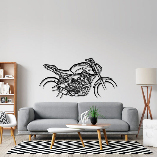 MT07 2021 Silhouette Harley Street Glide Silhouette  Metal Bike Silhouettes | Wall Decor | Gift For Men - Pixelgears
