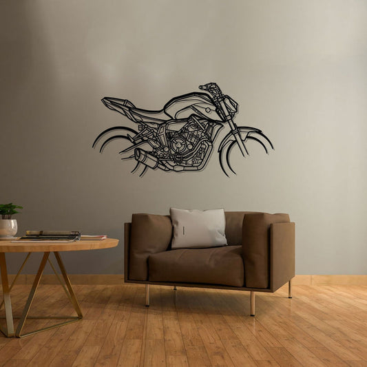 MT07 2021 Silhouette Harley Street Glide Silhouette  Metal Bike Silhouettes | Wall Decor | Gift For Men - Pixelgears