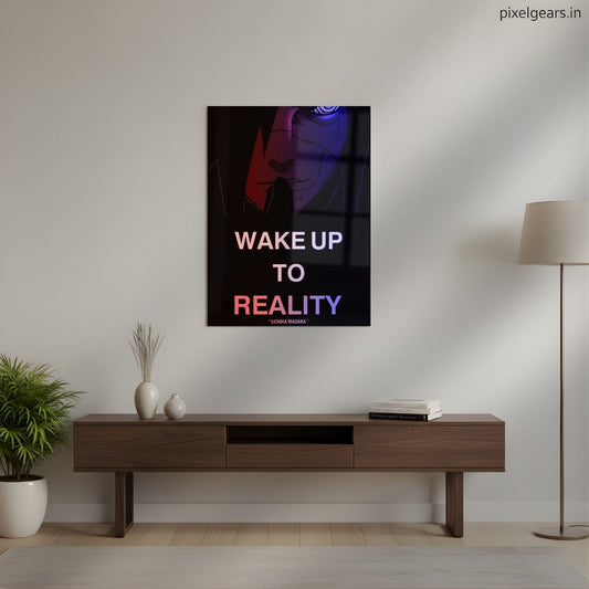Madara Uchiha “Wake Up to Reality” Metal Poster | Aesthetic Pop Art Wall Decor & Painting