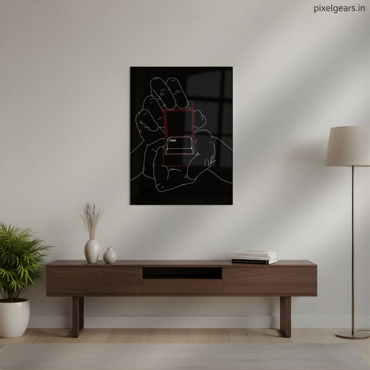 Minimalist Delete Proposal Metal Poster | Aesthetic Pop Art Wall Decor & Painting