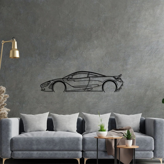 McLaren 720S Metal Wall Art Car Silhouette | Personalized Car Gift For Men - PixelGears