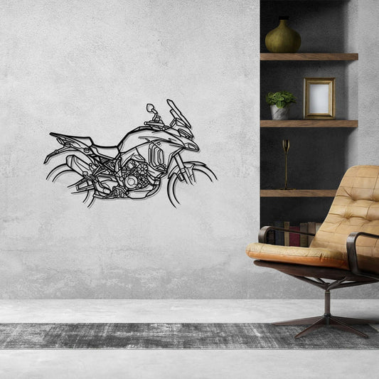 Multistrada V4S Silhouette Harley Street Glide Silhouette  Metal Bike Silhouettes | Wall Decor | Gift For Men - Pixelgears