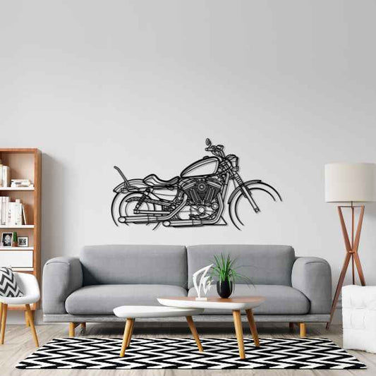 Nightster 2012 Metal Wall Art Bike Silhouettes | Wall Decor | Gift For Men - Pixelgears