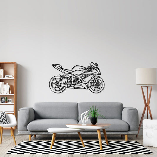 Ninja XR6 (636) 2016 Metal Wall Art Bike Silhouettes | Wall Decor | Gift For Men - Pixelgears