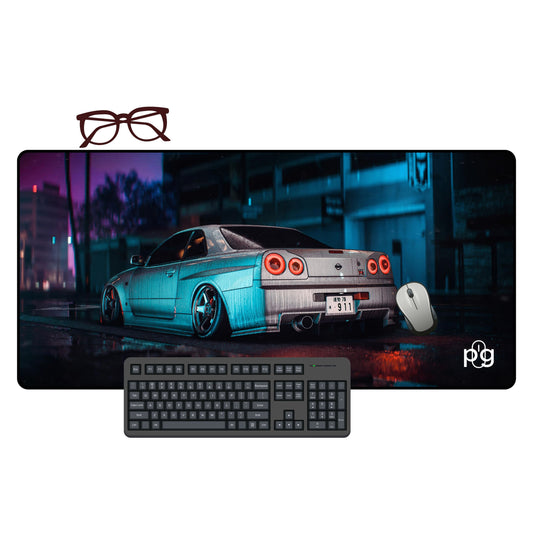 Nissan GTR Digital Art - XXL and XXXXL Mouse Pad - PixelGears
