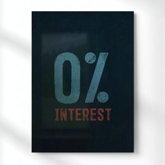 No Interest Metal Poster | Aesthetic Pop Art Wall Decor & Painting
