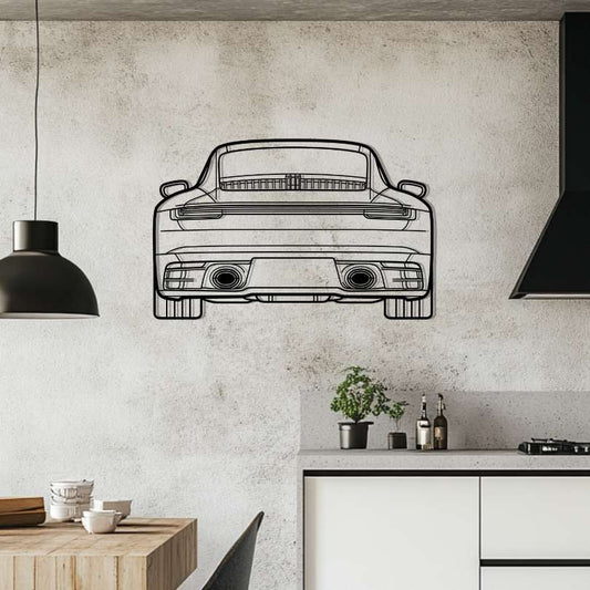 P Generation 8 Metal Wall Art Car Silhouette | Personalized Car Gift For Men - PixelGears