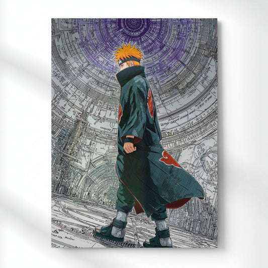 Pain The World's Judgment Metal Poster | Aesthetic Pop Art Wall Decor & Painting