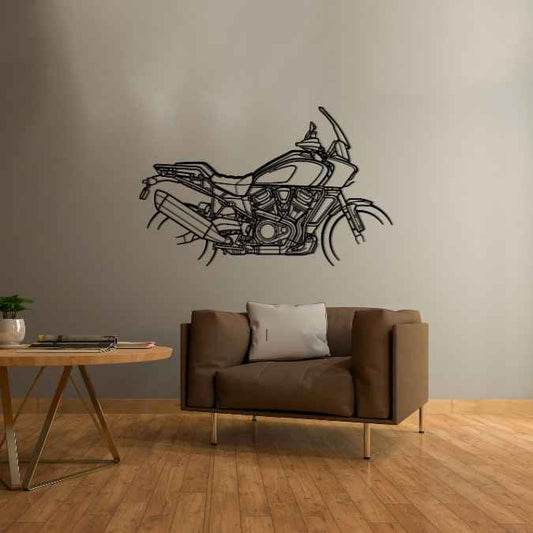 Pan America 2022 Metal Wall Art Bike Silhouettes | Wall Decor | Gift For Men - Pixelgears