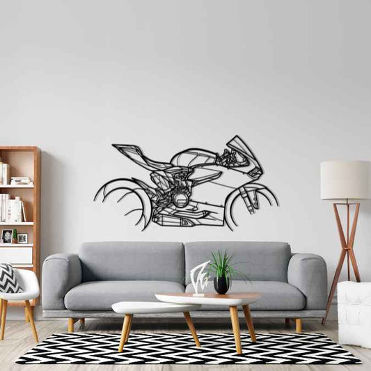 Panigale 1199 R 2013 Metal Wall Art Bike Silhouettes | Wall Decor | Gift For Men - Pixelgears