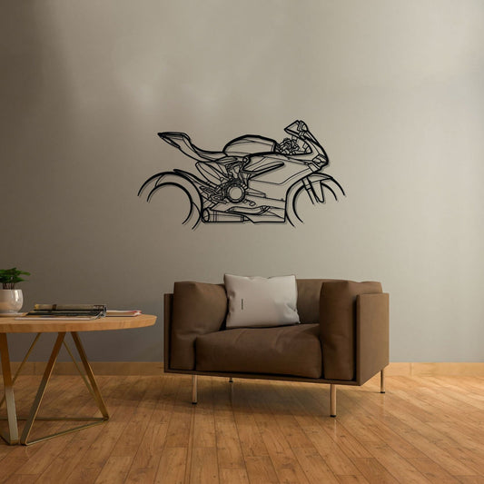 Panigale 1299 2016 Metal Wall Art Bike Silhouettes | Wall Decor | Gift For Men - Pixelgears