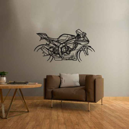 R1 YZF 2019 Metal Wall Art Bike Silhouettes | Wall Decor | Gift For Men - Pixelgears