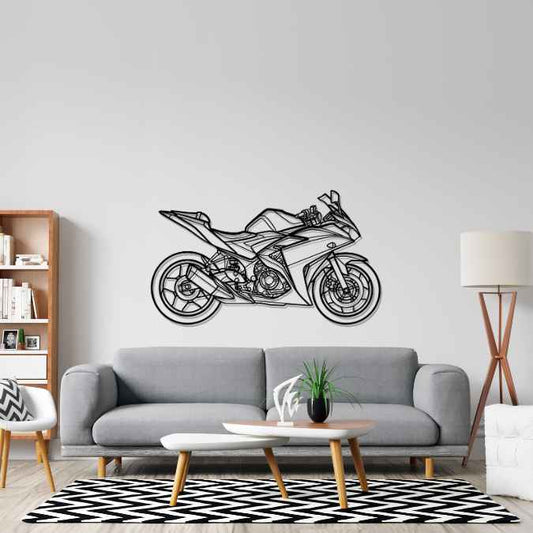 R3 2015 Metal Wall Art Bike Silhouettes | Wall Decor | Gift For Men - Pixelgears