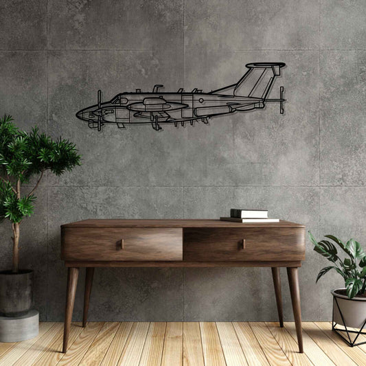RC-12X Guardrail Silhouette Metal Gun Silhouette Wall Art