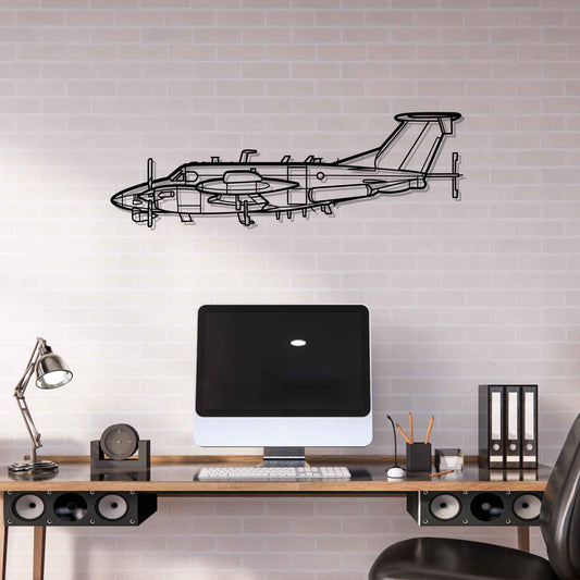 RC-12X Guardrail Silhouette Metal Gun Silhouette Wall Art