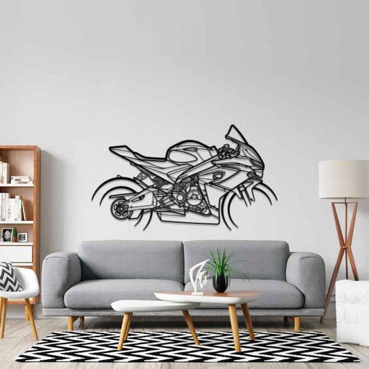 RS660 Silhouette Metal Bike Silhouettes | Wall Decor | Gift For Men - Pixelgears
