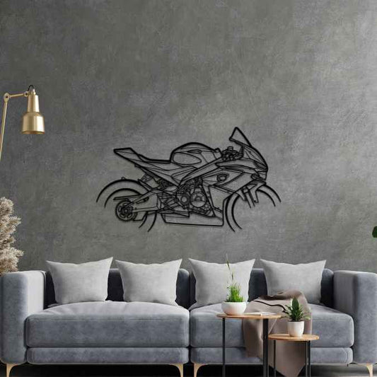 RS660 Silhouette Metal Bike Silhouettes | Wall Decor | Gift For Men - Pixelgears