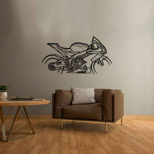 RSV4 RF 2017 Metal Wall Art Bike Silhouettes | Wall Decor | Gift For Men - Pixelgears