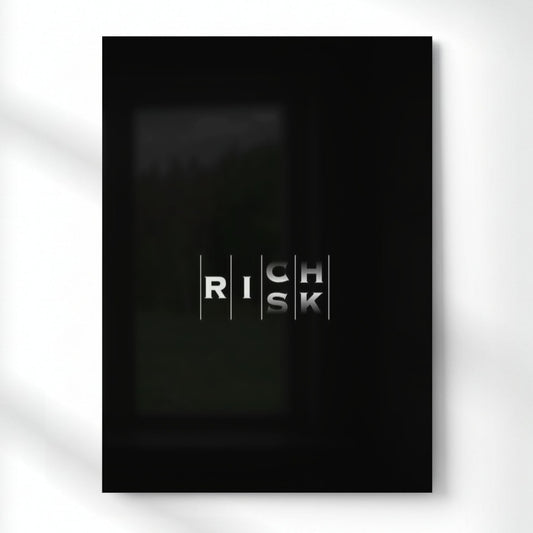 Risk make a rich Metal Poster | Aesthetic Pop Art Wall Decor & Painting