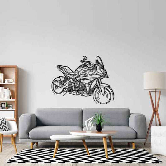 S1000xr 2019 Angle Silhouette Metal Bike Silhouettes | Wall Decor | Gift For Men - Pixelgears