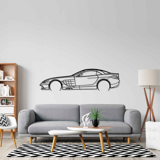 Mercedes-Benz SLR 2008 Metal Wall Art Car Silhouette | Personalized Car Gift For Men - PixelGears