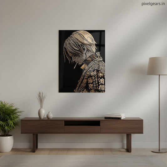 Sanji The Written Chef Metal Poster | Aesthetic Pop Art Wall Decor & Painting