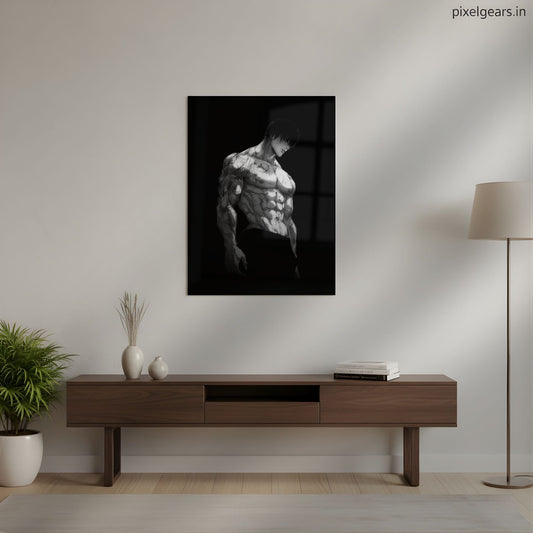 Shadow Killer Toji Fushiguro Metal Poster | Aesthetic Pop Art Wall Decor & Painting