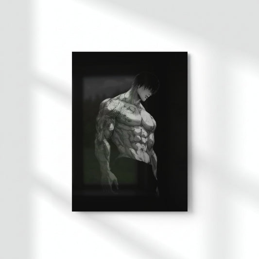 Shadow Killer Toji Fushiguro Metal Poster | Aesthetic Pop Art Wall Decor & Painting